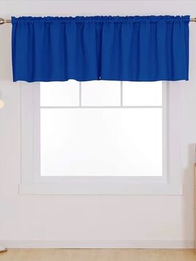 Royal Blue 2pc Window topper
